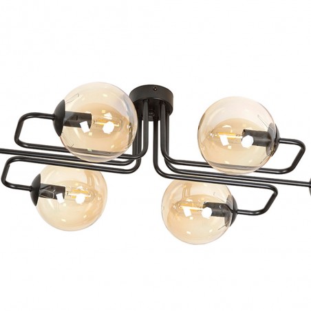 Plafonnier Vesta Ambre (6 lumières)