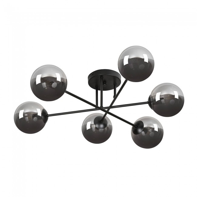 Plafonnier Vesta II Graphite (6 luminaires)