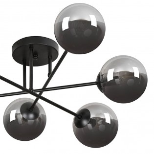 Plafonnier Vesta II Graphite (6 luminaires)