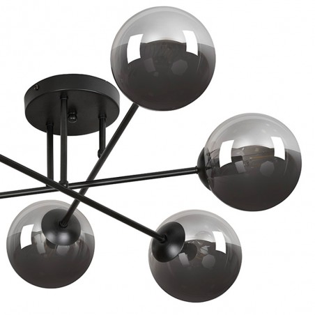 Plafonnier Vesta II Graphite (6 luminaires)
