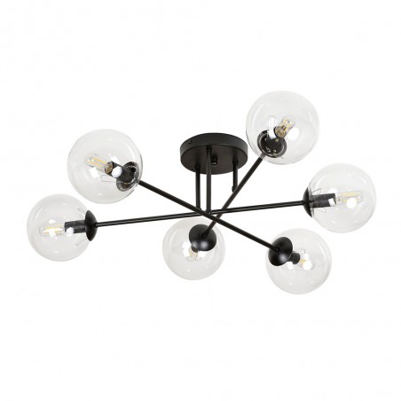 Plafonnier Vesta II Transparent (6 luminaires)