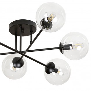 Plafonnier Vesta II Transparent (6 luminaires)