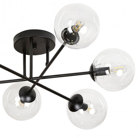 Plafonnier Vesta II Transparent (6 luminaires)