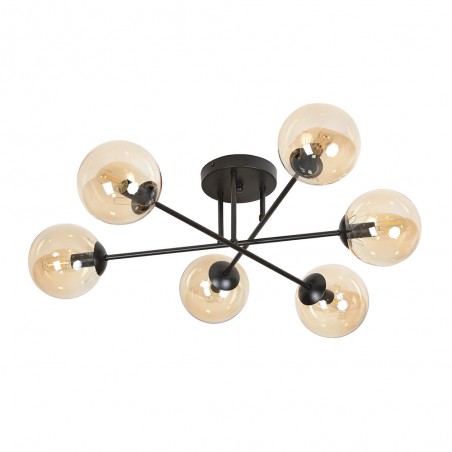 Plafonnier Vesta II Ambre (6 luminaires)
