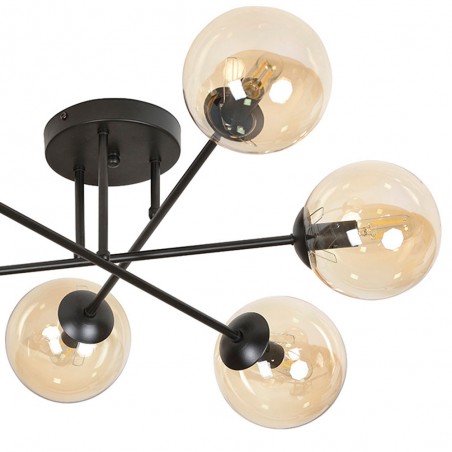 Plafonnier Vesta II Ambre (6 luminaires)