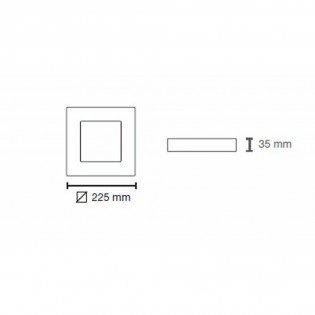 Downlight LED Novo Plus Carré 3CCT (20W)