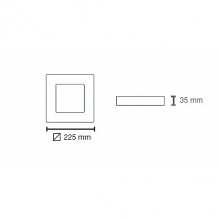 Downlight LED Novo Plus Carré 3CCT (20W)