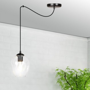 Lampe de plafond Maranto Transparent