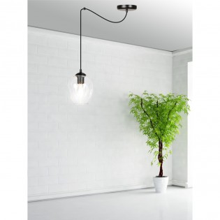 Lampe de plafond Maranto Transparent
