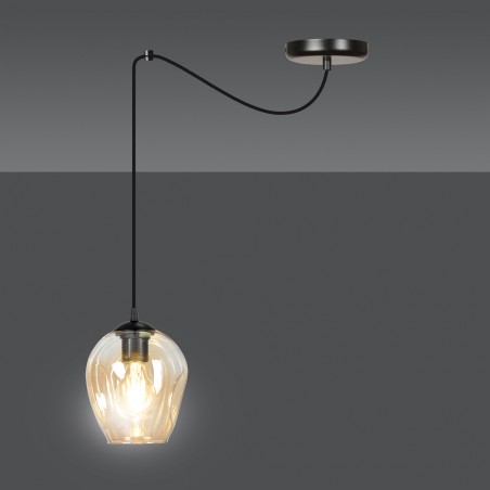Lampe de plafond Maranto Ambre