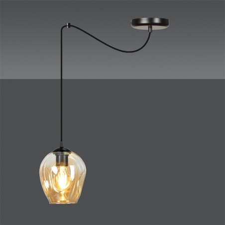 Lampe de plafond Maranto Ambre