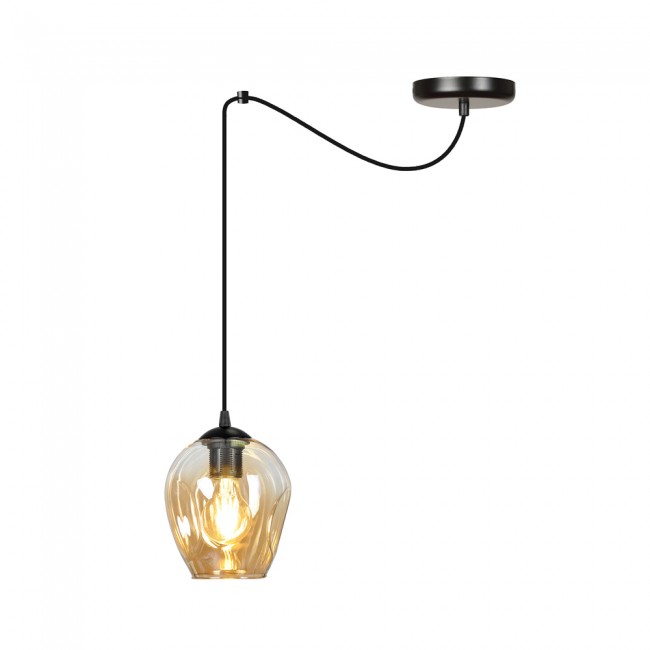 Lampe de plafond Maranto Ambre