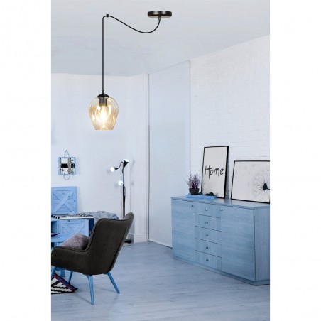 Lampe de plafond Maranto Ambre