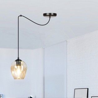 Lampe de plafond Maranto Ambre