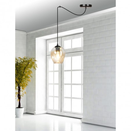 Lampe de plafond Maranto Ambre