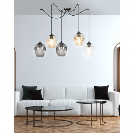 Lampe de suspension Maranto Mix (5 lumieres)