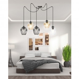 Lampe de suspension Maranto Mix (5 lumieres)