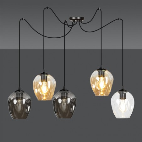 Lampe de suspension Maranto Mix (5 lumieres)
