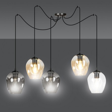 Lampe de suspension Maranto Mix (5 lumieres)