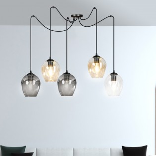Lampe de suspension Maranto Mix (5 lumieres)