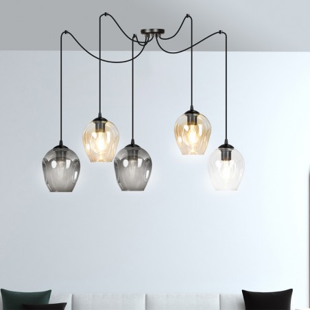Lampe de suspension Maranto Mix (5 lumieres)