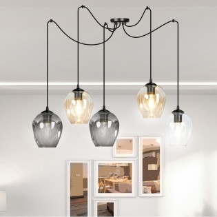 Lampe de suspension Maranto Mix (5 lumieres)