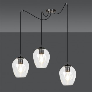 Lampe de suspension Maranto Transparent (3 lumières)