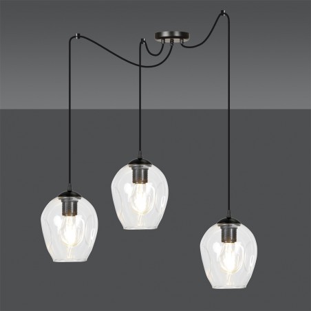 Lampe de suspension Maranto Transparent (3 lumières)