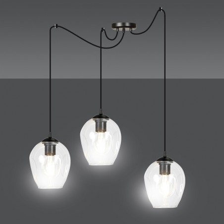 Lampe de suspension Maranto Transparent (3 lumières)