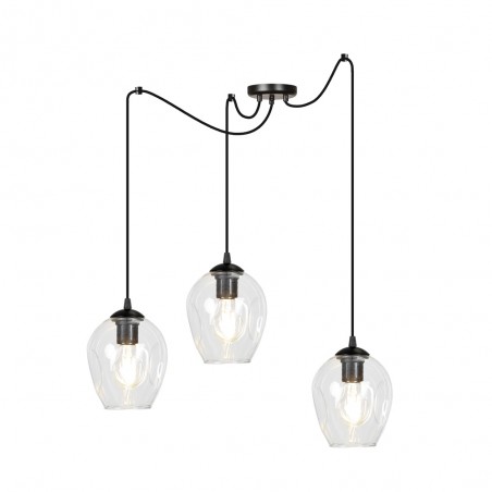 Lampe de suspension Maranto Transparent (3 lumières)