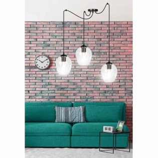 Lampe de suspension Maranto Transparent (3 lumières)