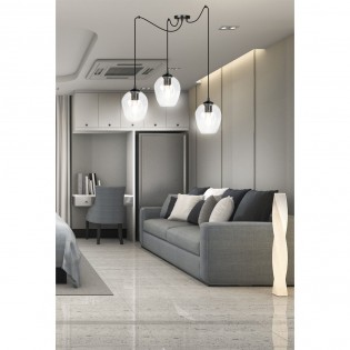 Lampe de suspension Maranto Transparent (3 lumières)