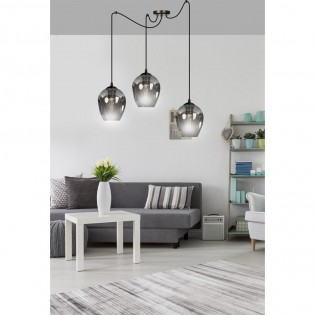 Lampe de suspension Maranto Graphite (3 lumières)