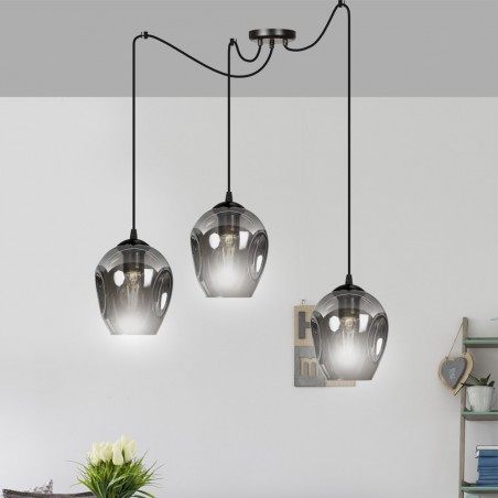 Lampe de suspension Maranto Graphite (3 lumières)