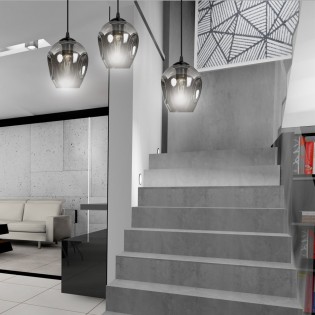 Lampe de suspension Maranto Graphite (3 lumières)