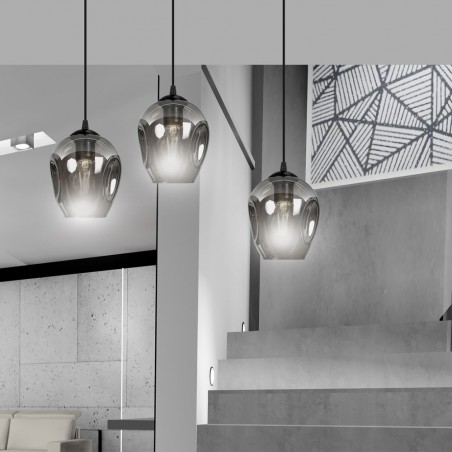 Lampe de suspension Maranto Graphite (3 lumières)