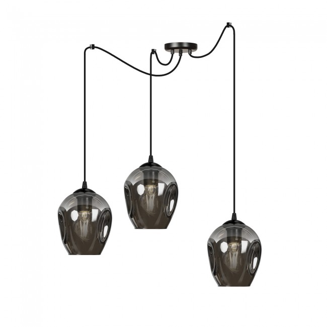 Lampe de suspension Maranto Graphite (3 lumières)
