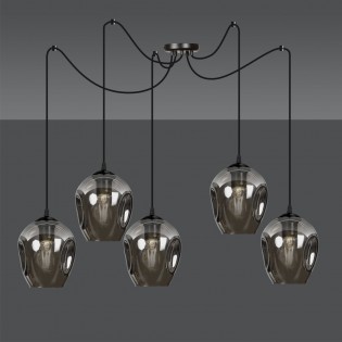 Lampe de suspension Maranto Graphite (5 lumières)