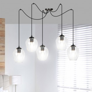 Lampe de suspension Maranto Transparent (5 lumières)