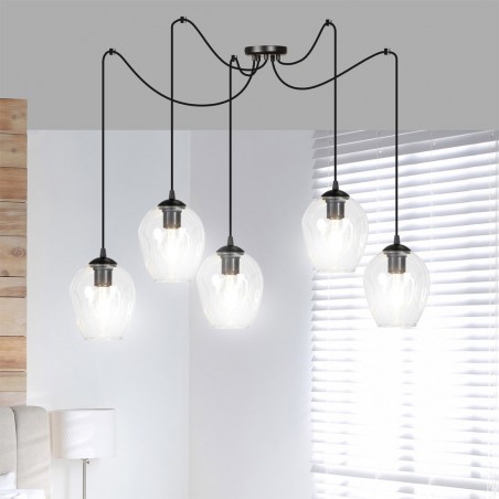 Lampe de suspension Maranto Transparent (5 lumières)