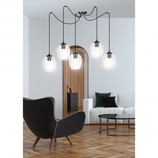 Lampe de suspension Maranto Transparent (5 lumières)