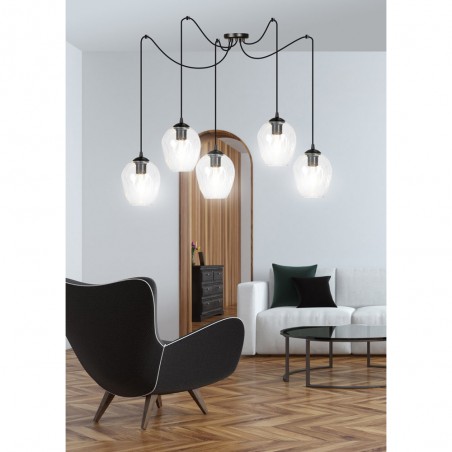 Lampe de suspension Maranto Transparent (5 lumières)