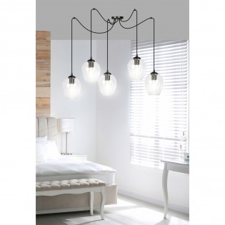 Lampe de suspension Maranto Transparent (5 lumières)