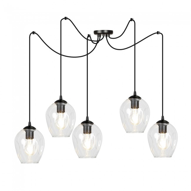 Lampe de suspension Maranto Transparent (5 lumières)