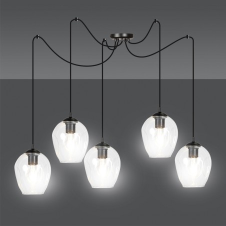 Lampe de suspension Maranto Transparent (5 lumières)