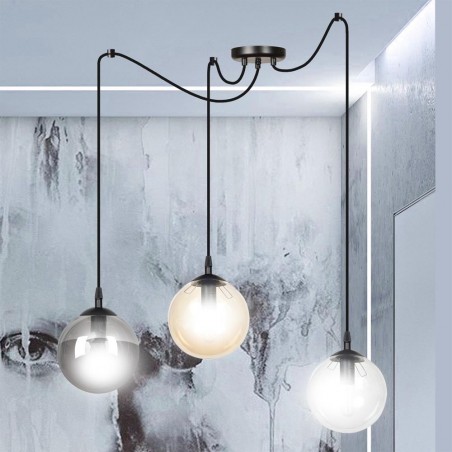 Lampe de suspension Fedora Mix (3 lumieres)