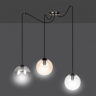 Lampe de suspension Fedora Mix (3 lumieres)