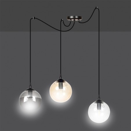 Lampe de suspension Fedora Mix (3 lumieres)