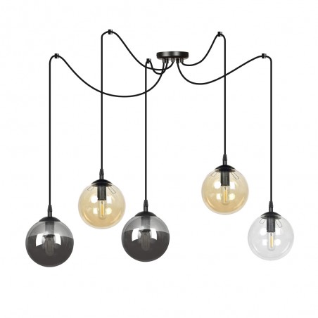 Lampe de suspension Fedora Mix (5 lumieres)