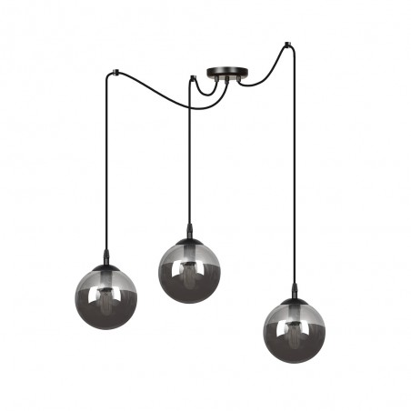 Lampe de suspension Fedora Graphite (3 lumieres)